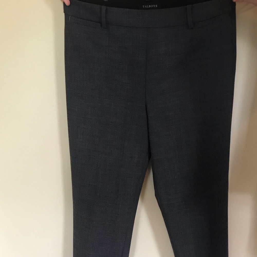 Talbots dark grey dress pant